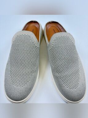LICKY BRAND LAELI KNIT MULE SNEAKERS BEIGE METALLIC SLIP ON SIZE 7.5